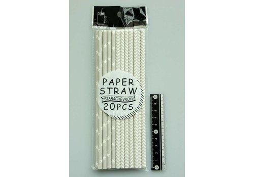 Paper straw 20p S&S : PB 