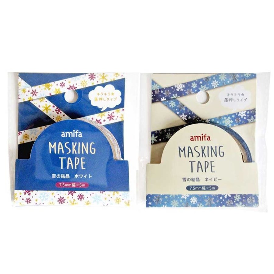 ?Masking tape snow crystals-1