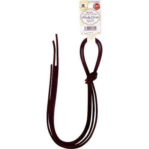 Hair elastics (dark brown) 