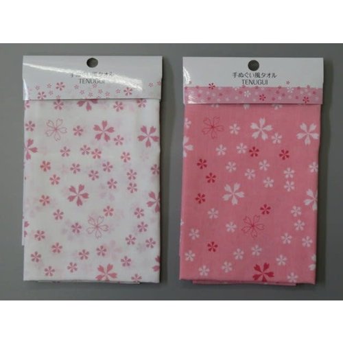 21 Tenugui-style towel sakura 