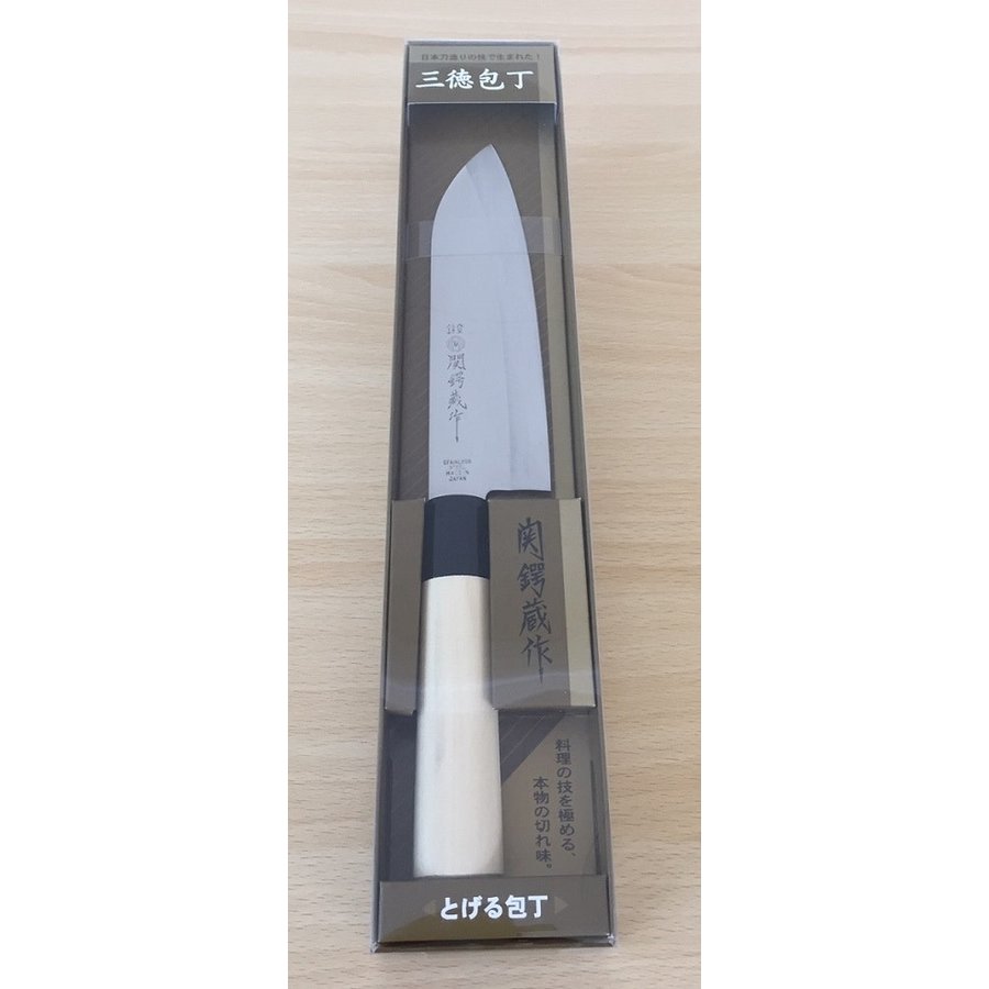 Knife Wood Handle SANTOKU-2