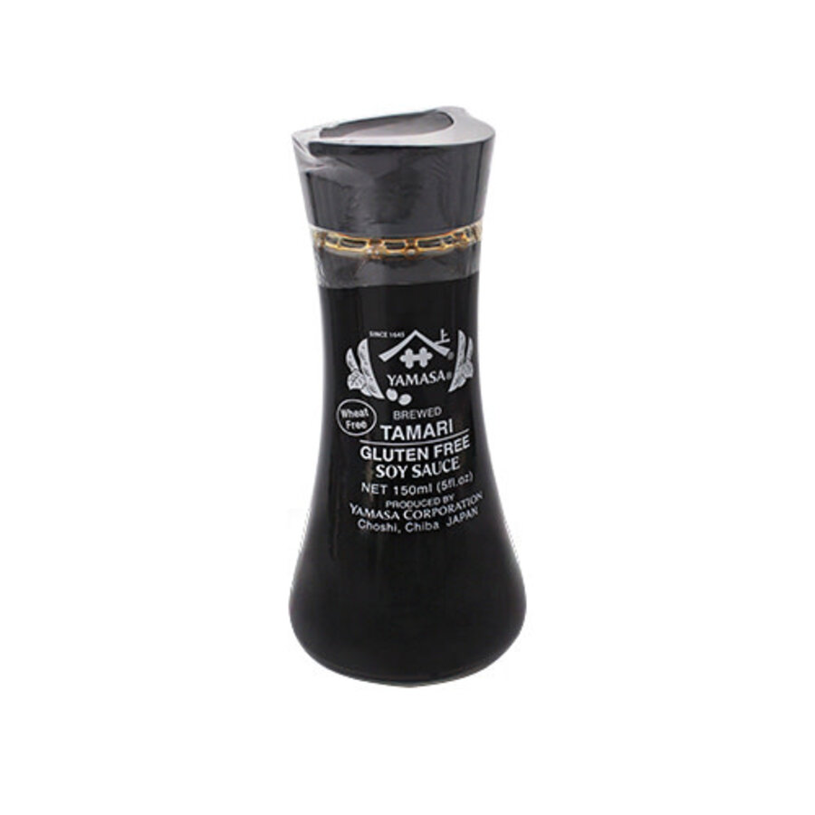 GLUTEN FREE SOY SAUCE GLASS BOTTLE 150ML YAMASA-1