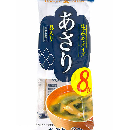 Sokuseki Nama Misoshiru Asari 8p (Instant Miso Soup, Clam) 