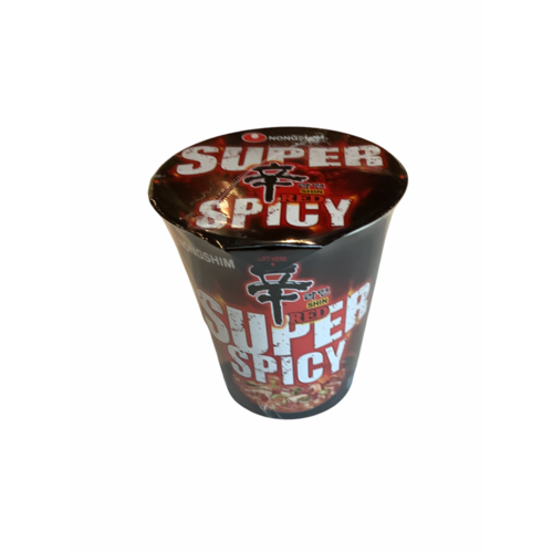 Instant Cup Noedels Shin Red Super Spicy 