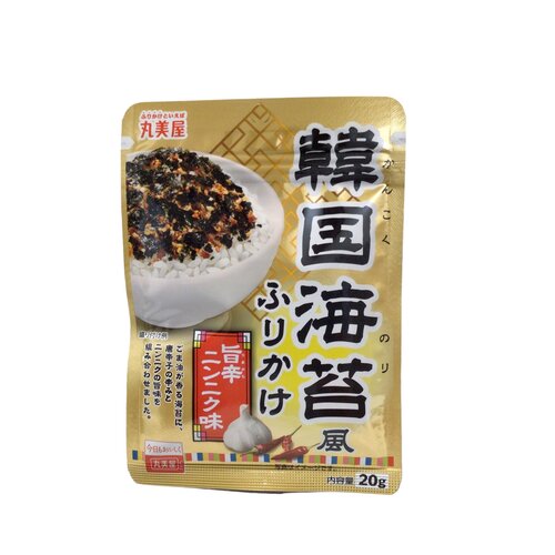 Kankoku Nori Fu Furikake Uma Kara Ninniku Aji (Rice Seasoning with Spicy Garlic Flavored Korean Style Seasoned Nori Seaweed) 