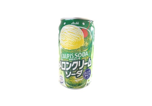 Calpis Soda Melon Cream Soda Can (Probiotic Melon Soda) 