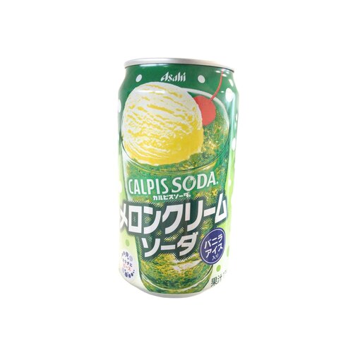 Calpis Soda Melon Cream Soda Can (Probiotic Melon Soda) 
