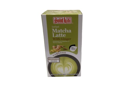 GOLD KILI Instant matcha ginger latte 10 x 25 gr 