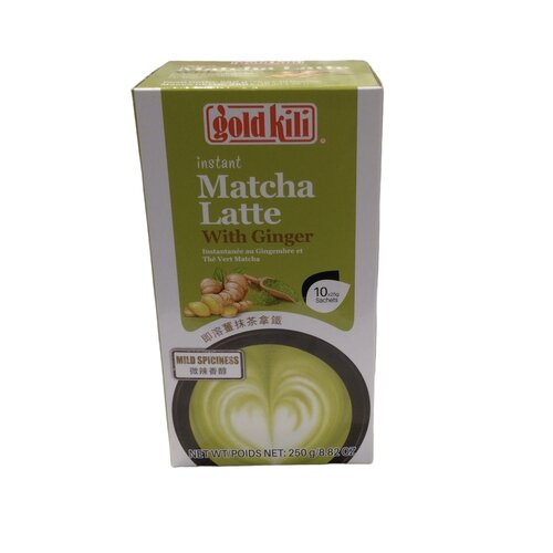 GOLD KILI Instant matcha ginger latte 10 x 25 gr 