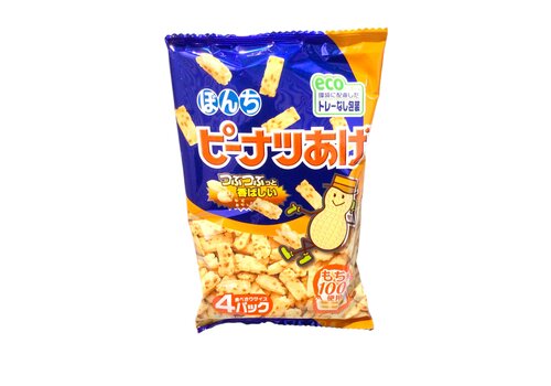 Peanut Age 4p Rice Crackers w Peanuts 