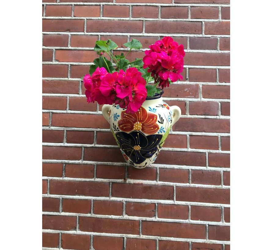 Hanging Flower Pot Azul Crema