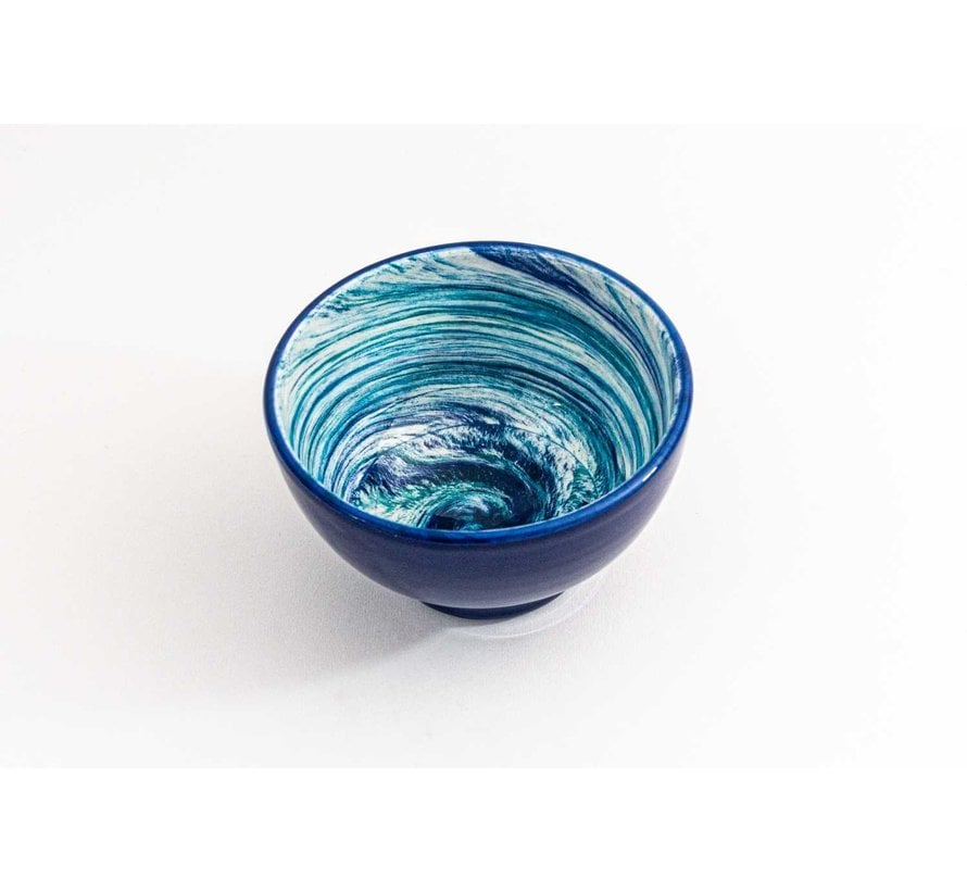 Kom Keramiek Aguas Blauw ∅ 14 cm