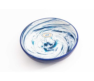 Salad Bowl Ceramic Aguas Blue 23 cm