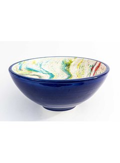 Serving Bowl Ceramic Aguas Blue ∅ 28 cm