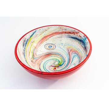 Serving Bowl Ceramic Aguas Red ∅ 28 cm