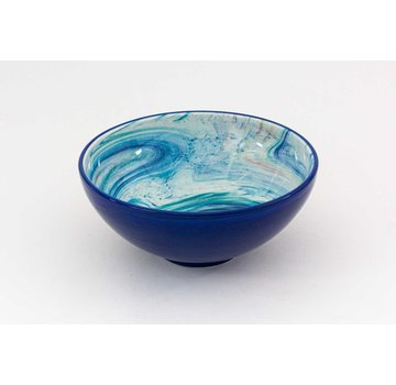 Serving Bowl Ceramic Aguas Blue ∅ 22 cm