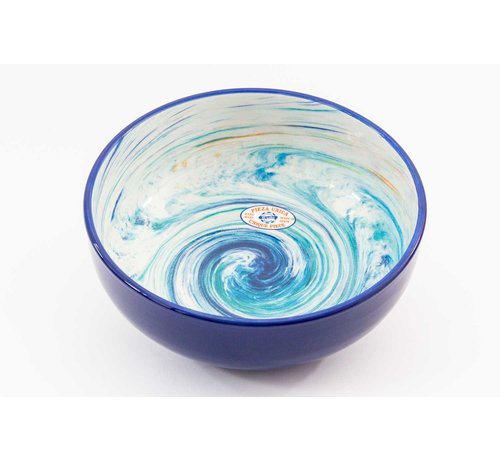 Salad Bowl Ceramic Aguas Blue 28 cm