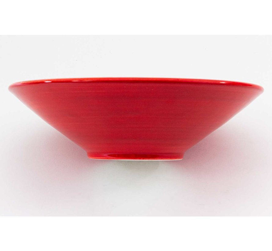 Serving Bowl Ceramic Aguas Red ∅ 30 cm