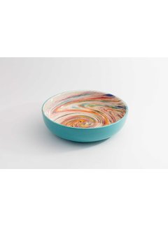 Salad Bowl Ceramic Aguas Turquoise 27 cm