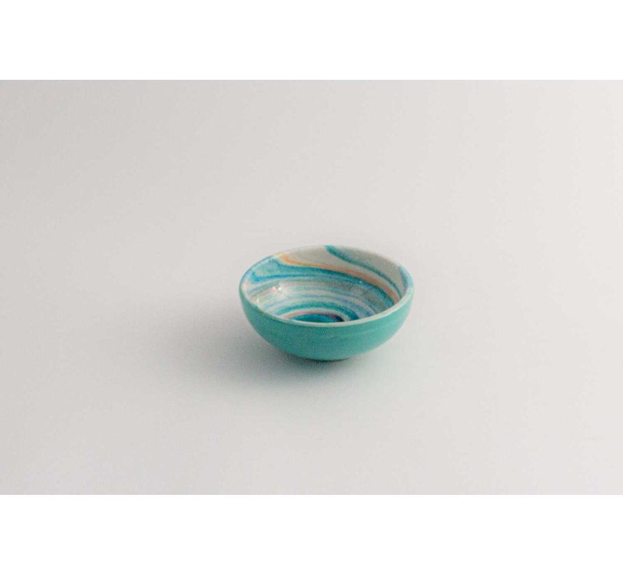 Tapas Dish Ceramic Aguas Turquoise 10 cm