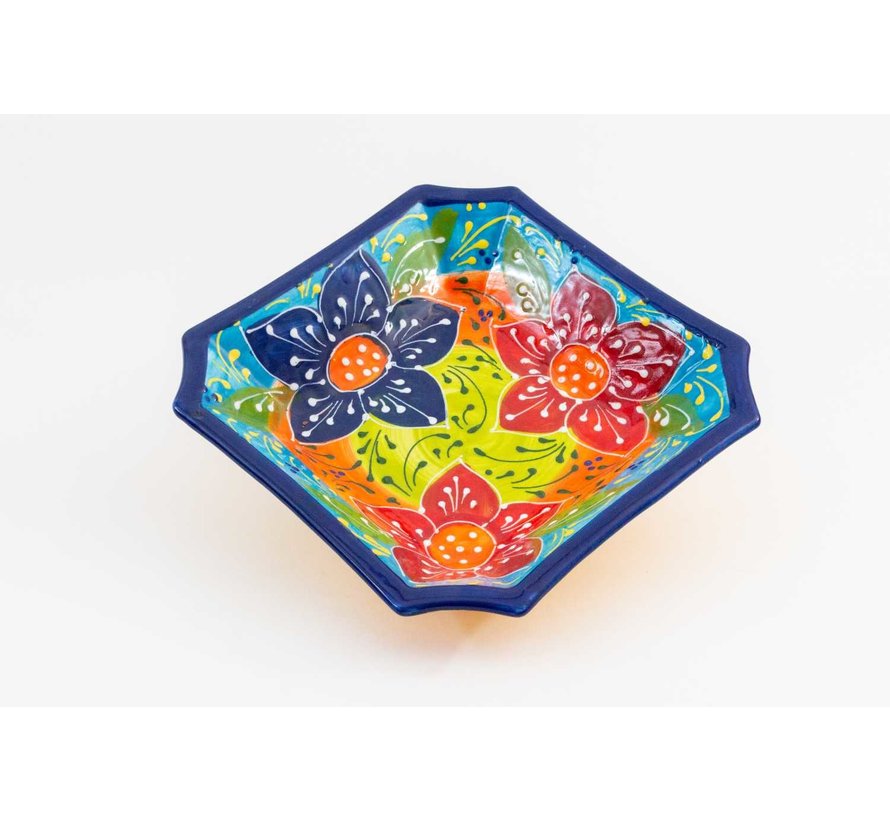 Square Dish Ceramic Canarias 25 cm