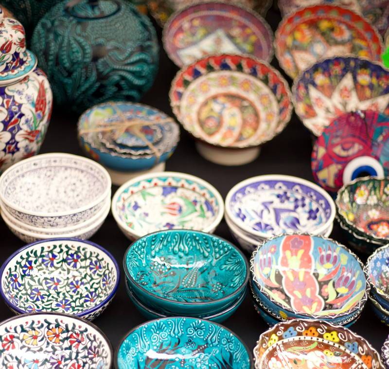 Spanish ceramic tableware