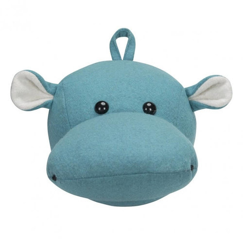 Kidsdepot Kidsdepot dierenkop hippo | Blauw Kidsdepot Kidsdepot dierenkop hippo | Blauw