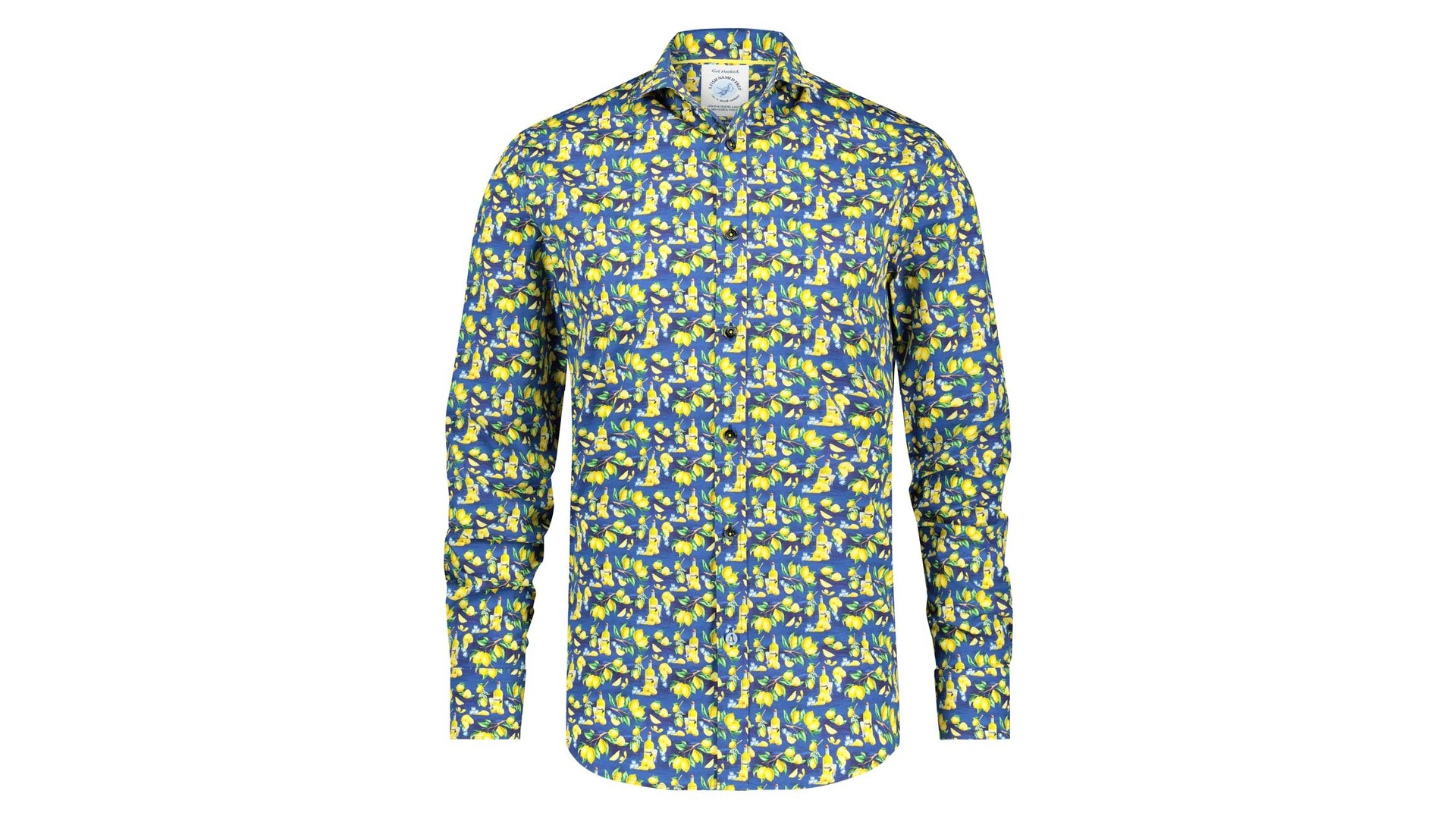 A Fish Named Fred 24.01.017 Shirt Lemons Navy