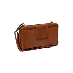 TCB C48.117431 Telefoontasje Taipei waxed Pull Up Cognac