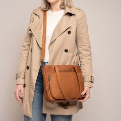 TCB C38.019231 Shopper Alicante waxed Pull Up Cognac