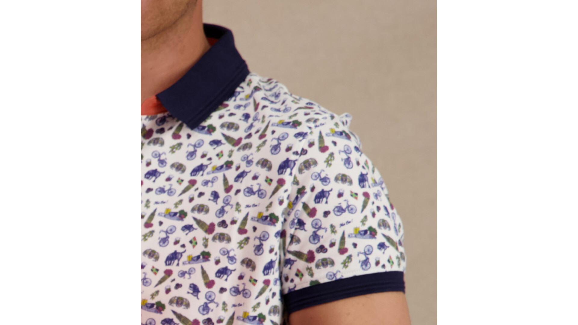 A Fish Named Fred AFNF Polo Groningen White/Navy