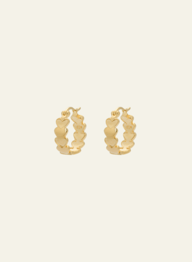 Anna + Nina Amor Plain Ring Earring