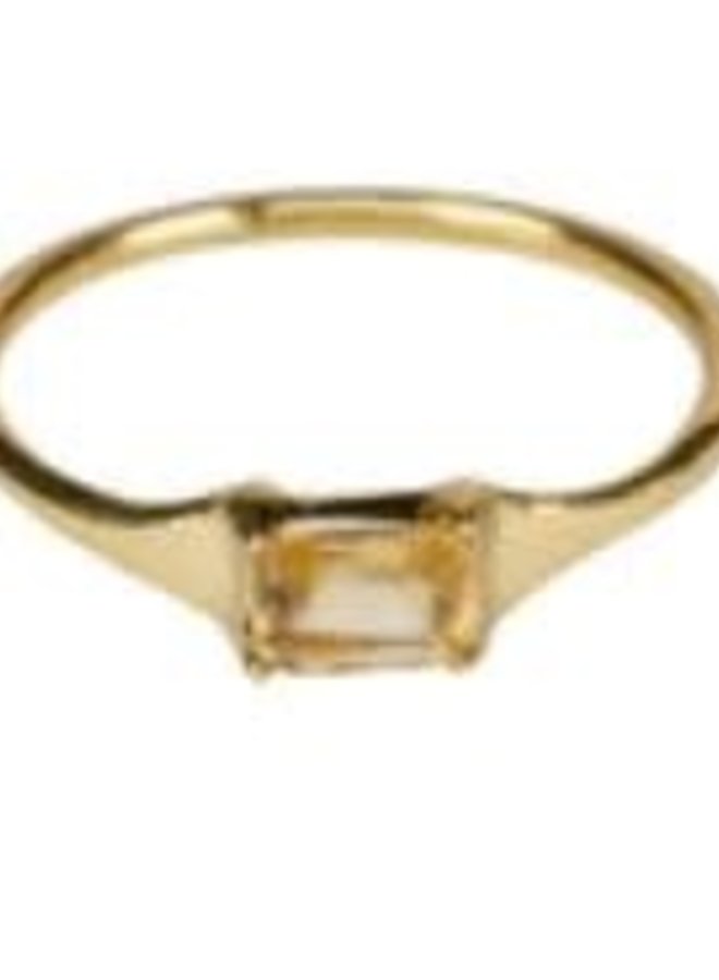 Xzota Light Yellow Ring Brass