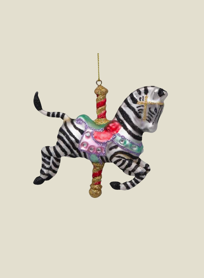 Ornament Carousel Zebra
