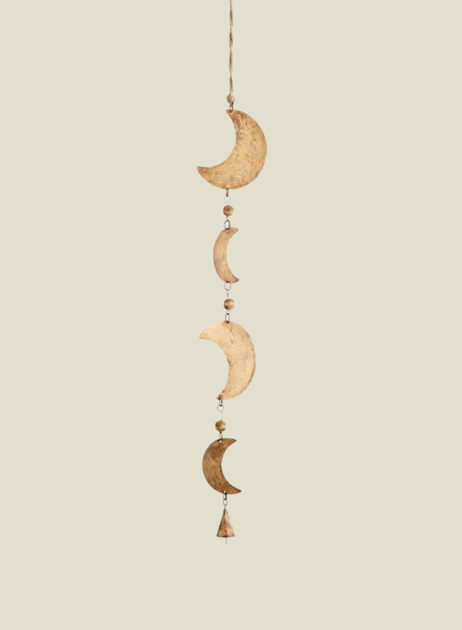 Hanging iron moons with bells
