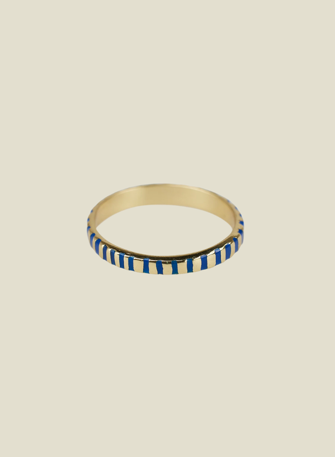 Xzota Ring Stripe Blue Resin