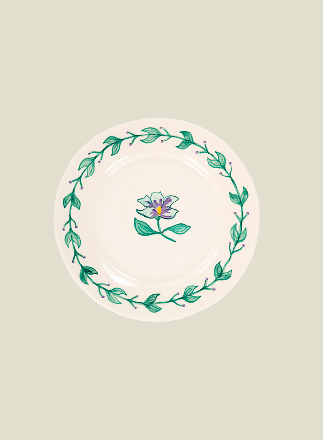 Dish Hibiscus Ceramic Trinket