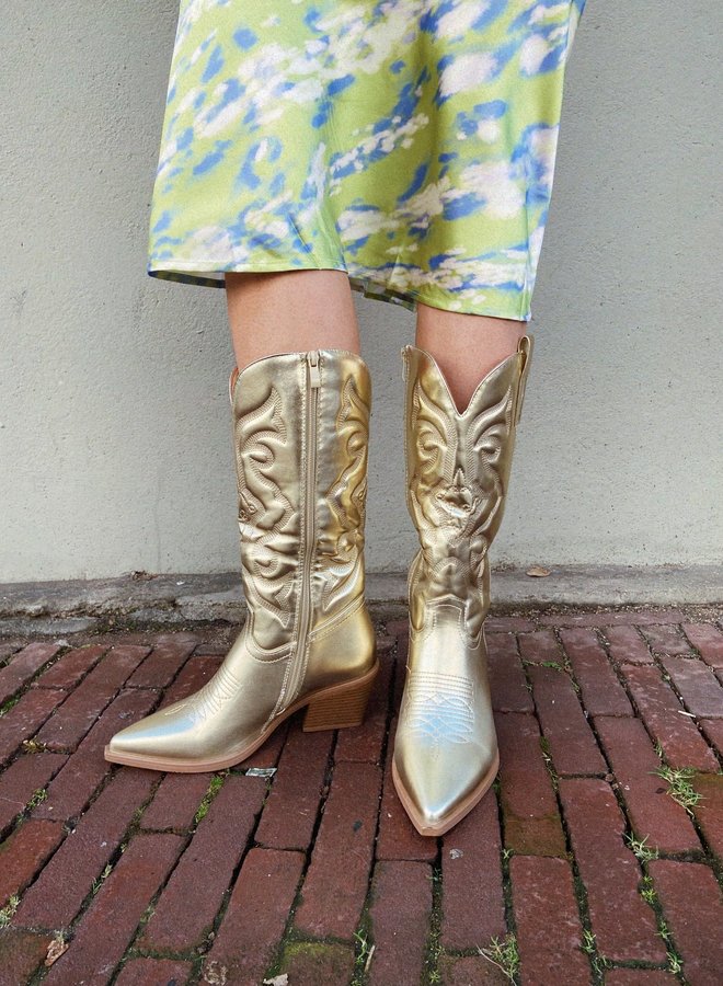 Metallic Cowboy Boots Make My Day