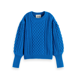 Scotch&Soda 168243 half zip chunky cable knit pullover