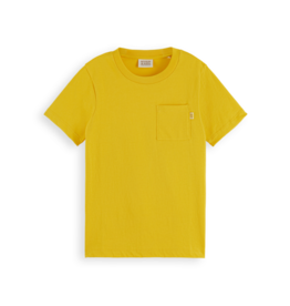 Scotch&Soda 171182 Regular fit chest pocket t-shirt golden yellow