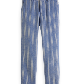 Scotch&Soda 170995 Striped relaxed slim fit - linen dressed pants blue stripes