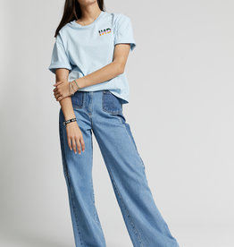 Indee Nana wide leg contrasted denim jeans