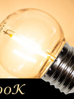 Amlux LED Filament kogellamp 1W - transparant - 2700K