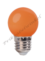 Amlux LED kogellamp - 1W E27 Oranje - Dimbaar