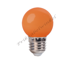 Amlux LED kogellamp - 1W E27 Oranje - Dimbaar