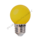LED kogellamp - 1W E27 Geel