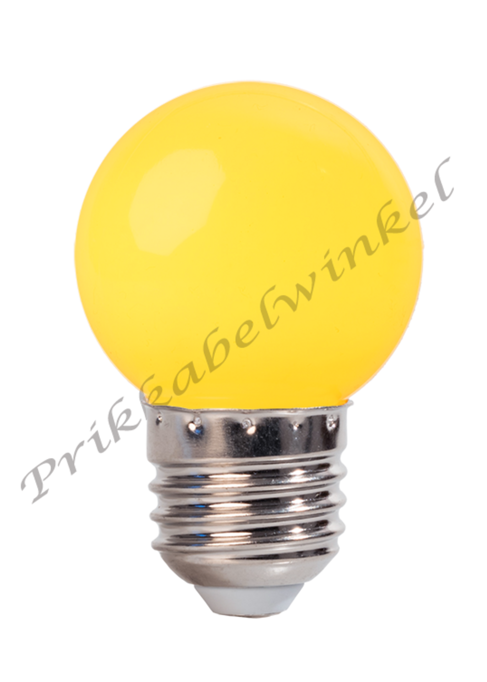 Amlux LED kogellamp - 1W E27 Geel