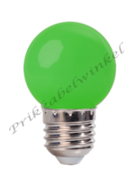 Amlux LED kogellamp - 1W E27 Groen