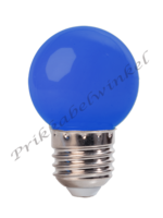 Amlux LED kogellamp - 1W E27 Blauw - Dimbaar