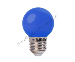 Amlux LED kogellamp - 1W E27 Blauw - Dimbaar